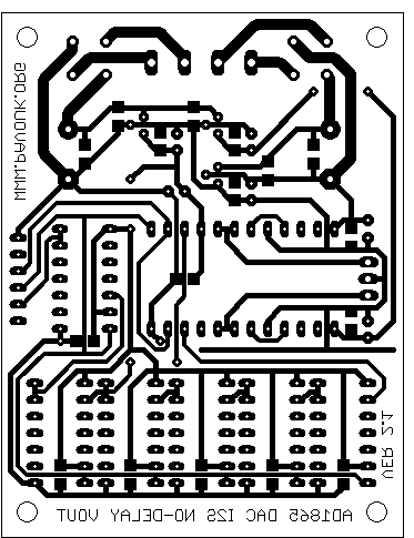 PCB of AD1865 DAC with I2S